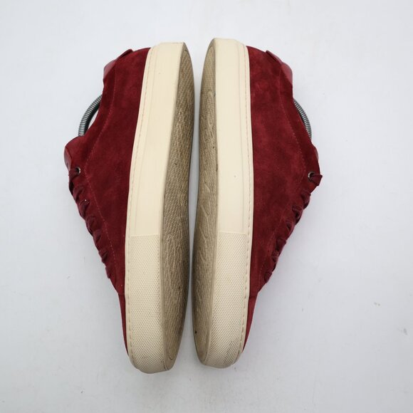 Good Man Brand Edge Men's Size US 10 Low Top Lace Up Sneakers Burgundy Suede - Picture 8 of 10